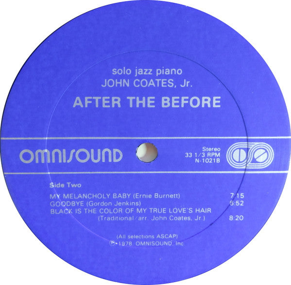 John Coates, Jr - After The Before (LP, Album)
