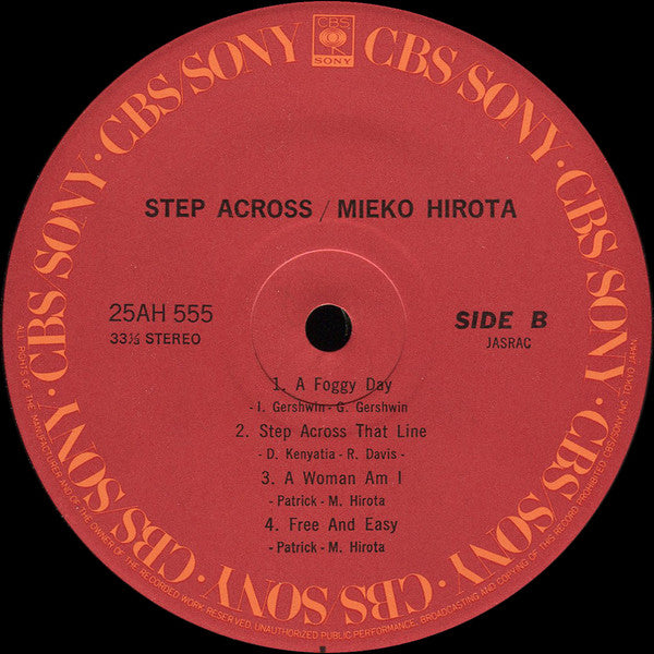 Mieko Hirota - Step Across (LP)