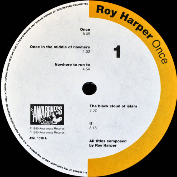 Roy Harper - Once (LP, Album)