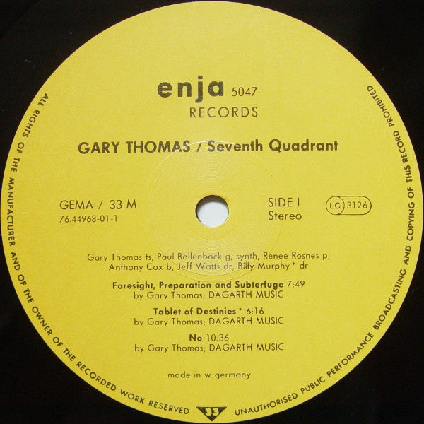 Gary Thomas - Seventh Quadrant (LP, Album)