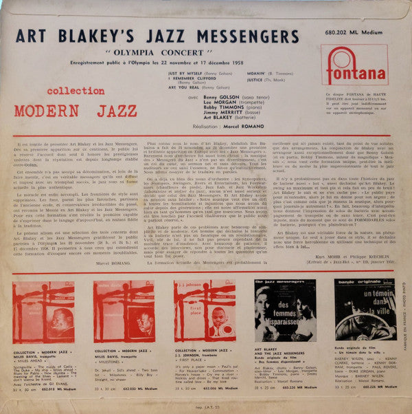 Art Blakey's Jazz Messengers* - Olympia Concert (LP, Album)