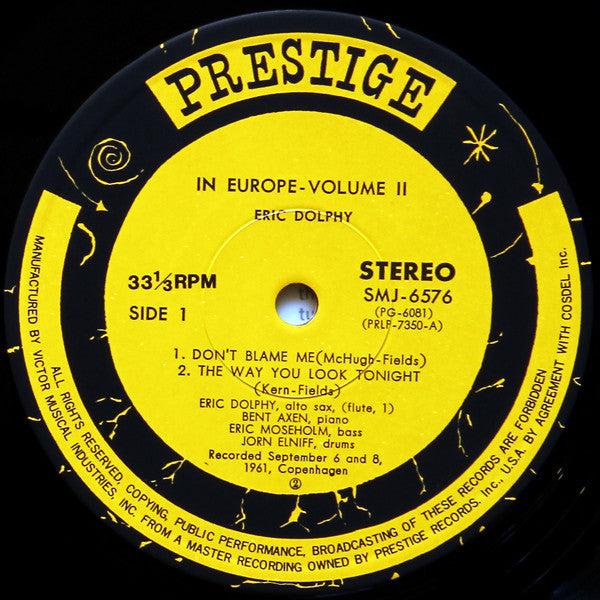 Eric Dolphy - In Europe, Vol. 2 (LP, Album, RE)