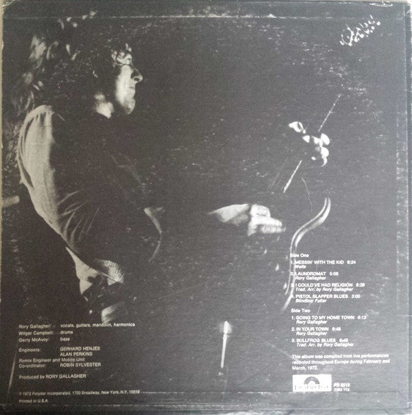 Rory Gallagher - Rory Gallagher Live! (LP, Promo)