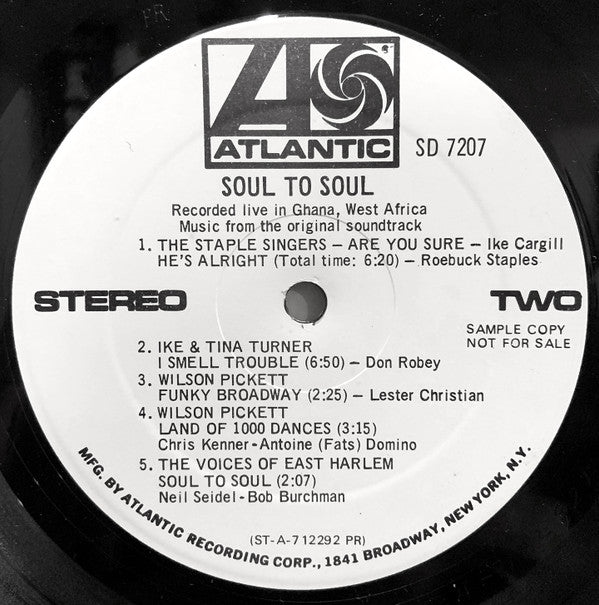 Various - Soul To Soul (Music From The Original Soundtrack - Record...