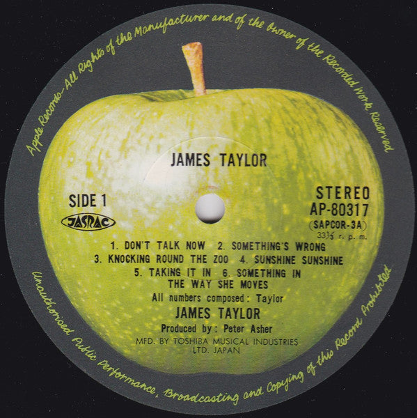 James Taylor (2) - James Taylor = 心の旅路 (LP, Album, Gat)
