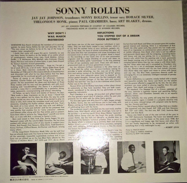 Sonny Rollins - Volume 2 (LP, Album, Mono, RE)