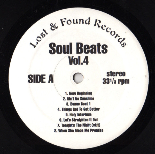 Various - Soul Beats Volume 4 (LP, Comp, Unofficial)