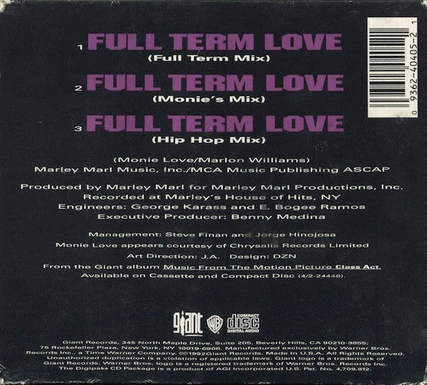 Monie Love - Full Term Love (CD, Maxi, Dig)