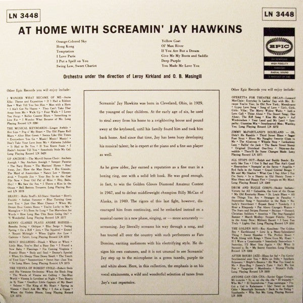 Screamin' Jay Hawkins - At Home With Screamin' Jay Hawkins(LP, Albu...