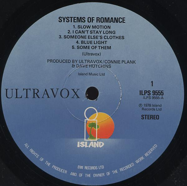 Ultravox - Systems Of Romance (LP, Album, Blu)