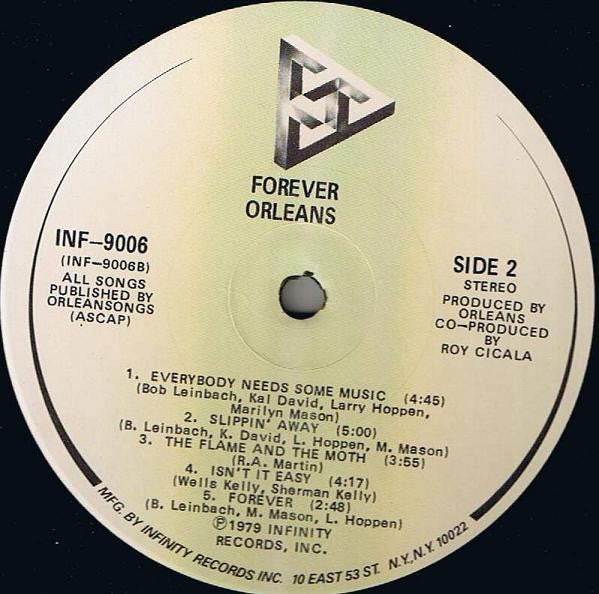 Orleans - Forever (LP, Album, Glo)