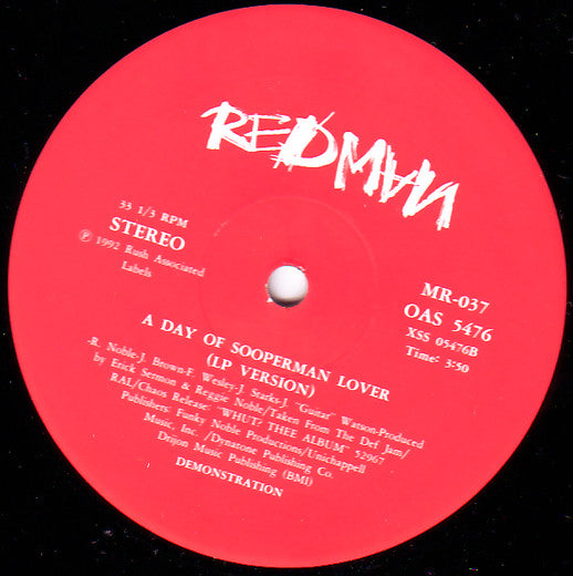 Redman - A Day Of Sooperman Lover (12"", RE)