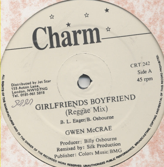 Gwen McCrae - Girlfriend's Boyfriend (Reggae Mix)(12")