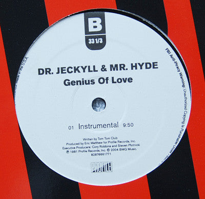 Dr. Jeckyll & Mr. Hyde - Genius Rap (12"", RE)