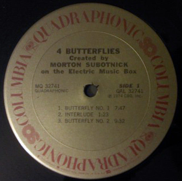 Morton Subotnick - 4 Butterflies (LP, Album, Quad)