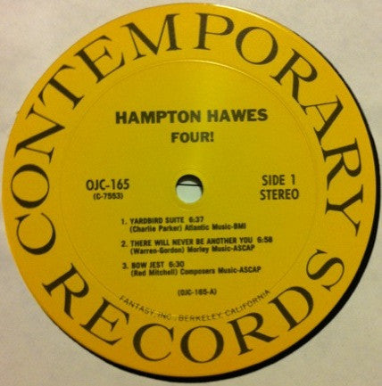 Hampton Hawes - Four! (LP, RE)