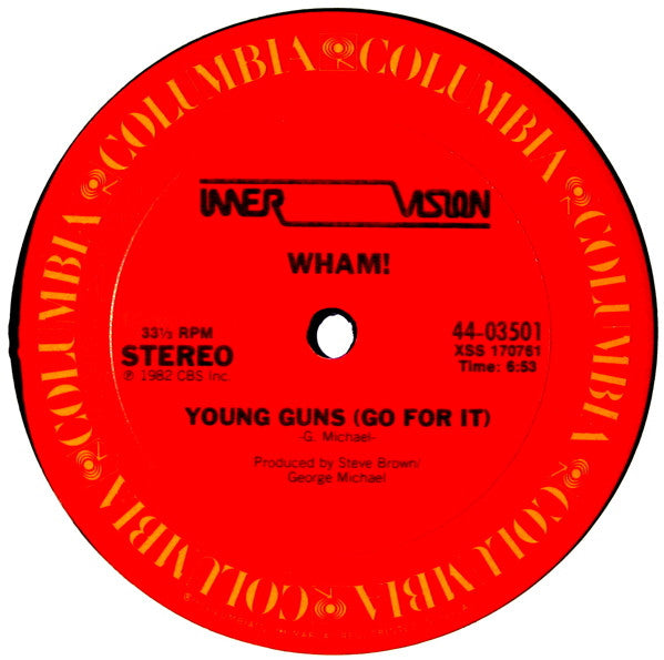 Wham! - Young Guns (Go For It) (12"")
