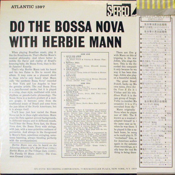 Herbie Mann - Do The Bossa Nova (LP, Album, RE)