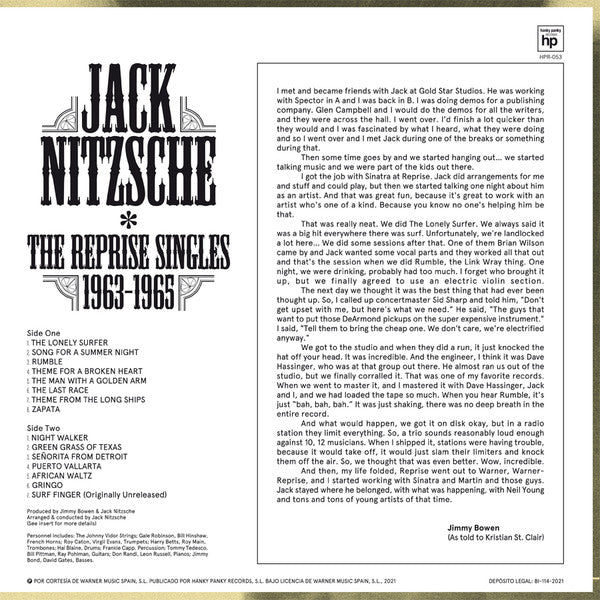 Jack Nitzsche - The Reprise Singles 1963-1965 (LP, Comp)