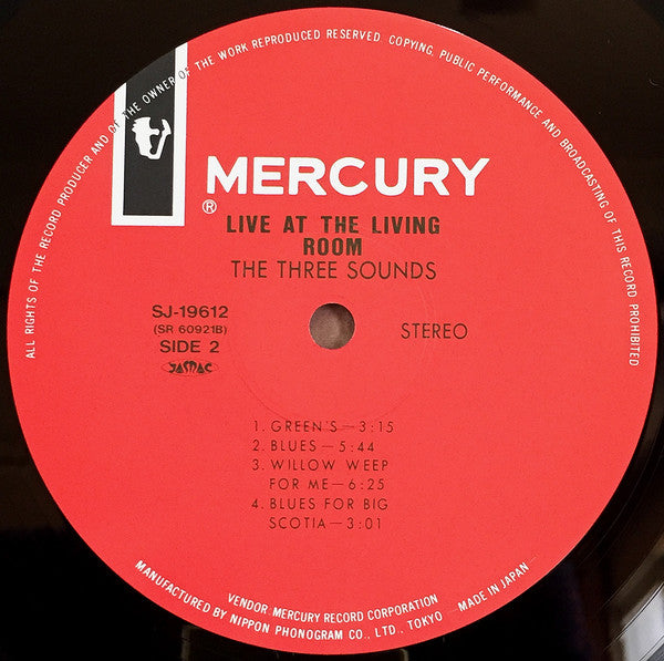 The Three Sounds - Live At The Living Room (LP, Album, RE)
