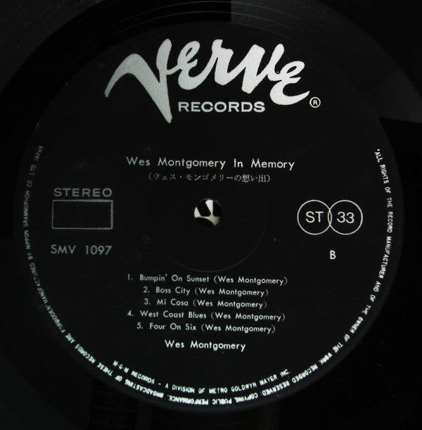 Wes Montgomery - In Memory (LP, Comp)