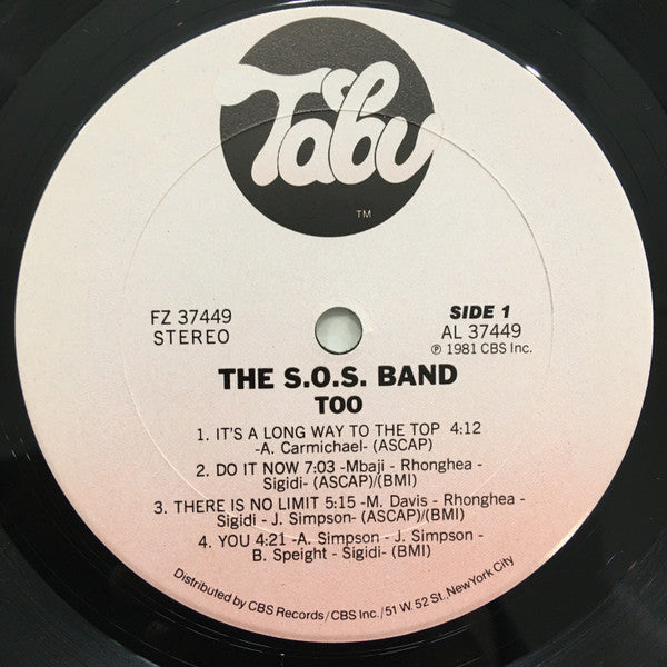 The S.O.S. Band - Too (LP, Album)