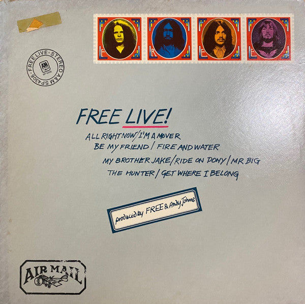 Free - Free Live! (LP, Album, Mon)