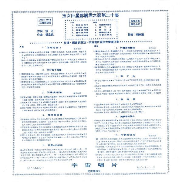 鄧麗君* - 何必留下回憶 (LP, Album)