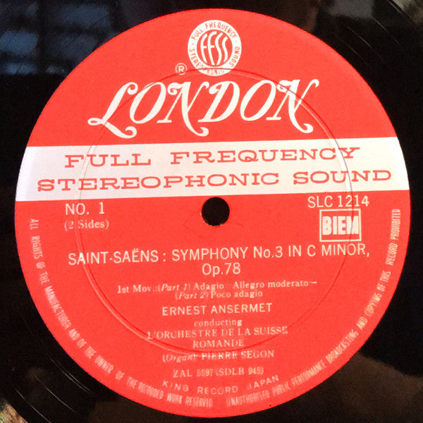Camille Saint-Saëns - Symphony No.3(LP)