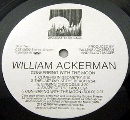 William Ackerman - Conferring With The Moon (LP, Album)