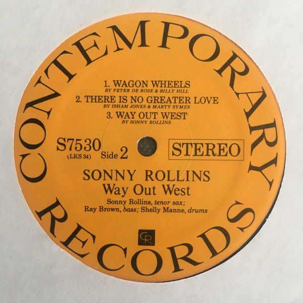 Sonny Rollins - Way Out West (LP, Album, RE)