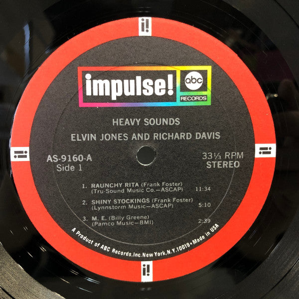 Elvin Jones And Richard Davis (2) - Heavy Sounds (LP, Album, Gat)