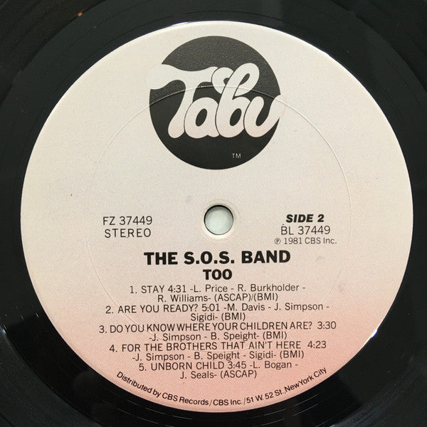 The S.O.S. Band - Too (LP, Album)