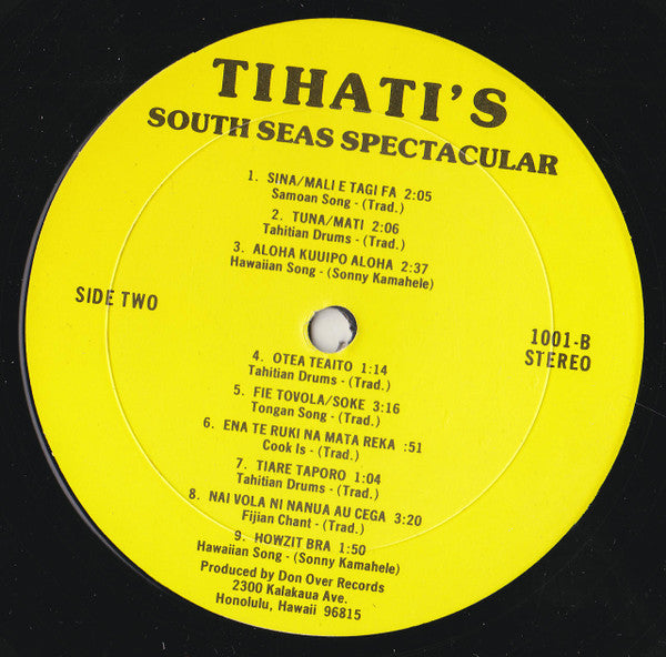 Unknown Artist - Tihati's South Seas Spectacular (LP, Comp, Yel)