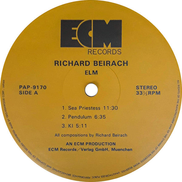 Richard Beirach - Elm (LP, Album)