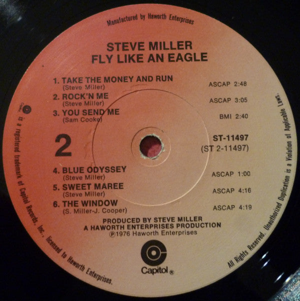 Steve Miller Band - Fly Like An Eagle (LP, Album)