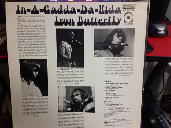 Iron Butterfly - In-A-Gadda-Da-Vida (LP, Album, M/Print, RE, MO )