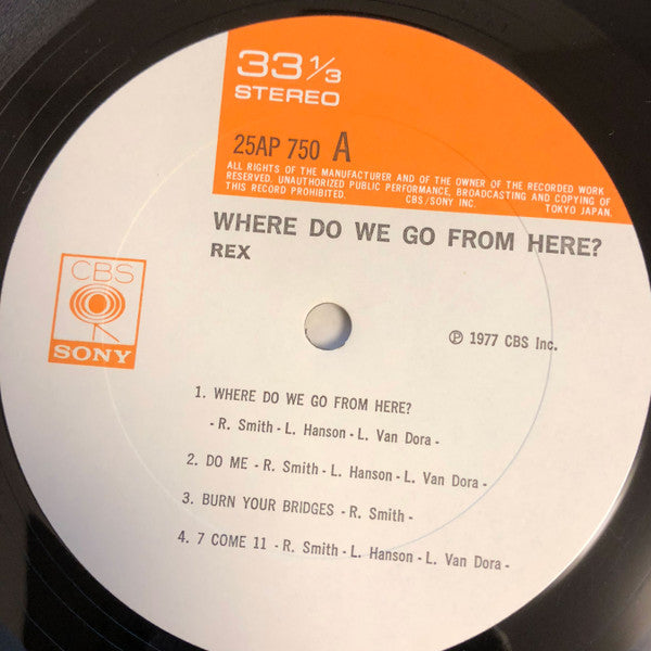 Rex (29) - Where Do We Go From Here? (LP, Album)