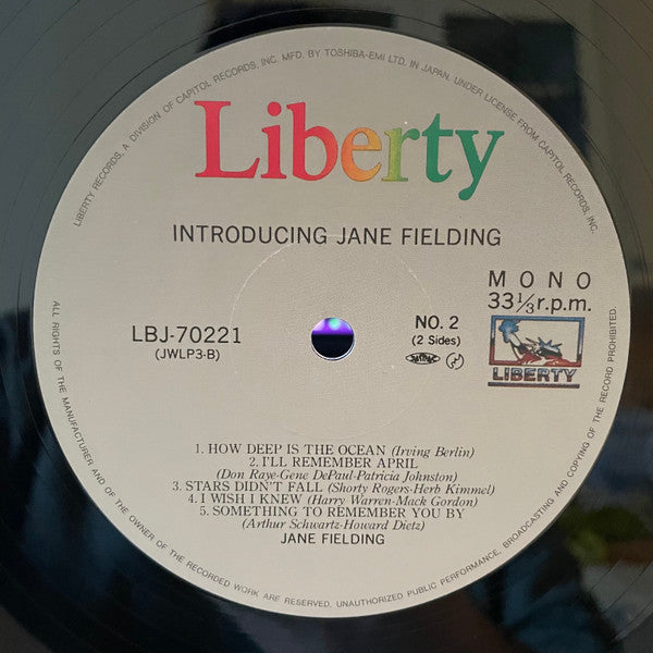 Jane Fielding - Introducing Jane Fielding (LP, Album, Mono, RE)