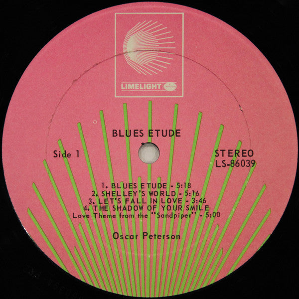 Oscar Peterson - Blues Etude (LP, Album, RP, PR-)