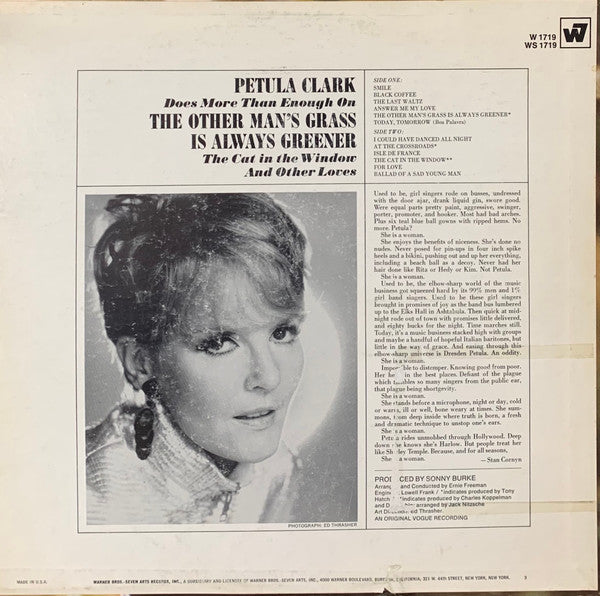 Petula Clark - The Other Man's Grass Is Always Greener(LP, Album, Ter)