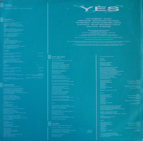 Yes - 90125 (LP, Album, SP)