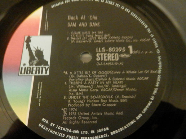 Sam & Dave - Back At 'Cha! (LP, Album)