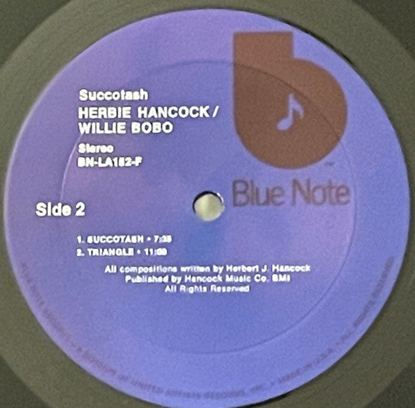 Herbie Hancock / Willie Bobo - Succotash (LP, Album, RE)