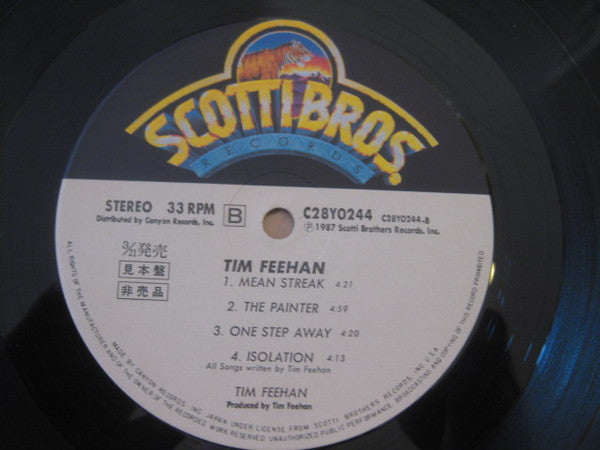 Tim Feehan - Tim Feehan (LP, Album, Promo)