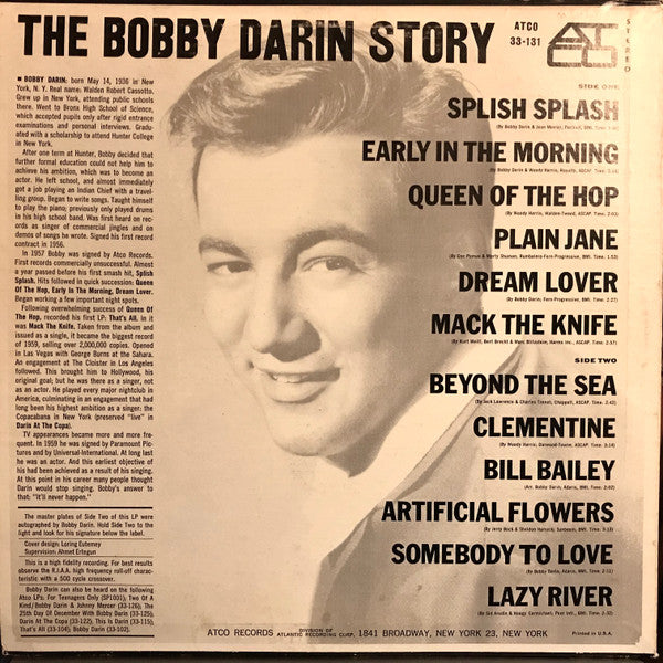 Bobby Darin - The Bobby Darin Story (LP, Comp, RE, MO )