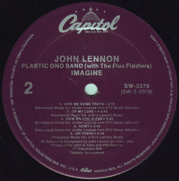 John Lennon - Imagine (LP, Album, RE, RM, SRC)