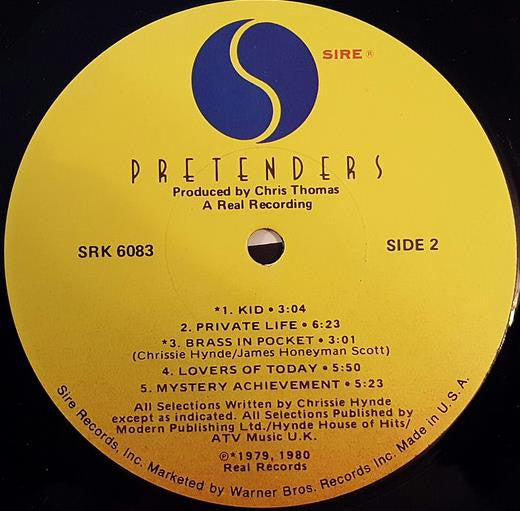 Pretenders* - Pretenders (LP, Album, Los)