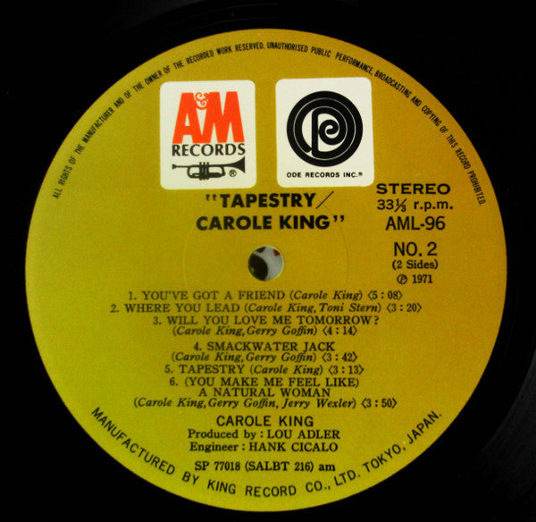 Carole King - Tapestry (LP, Album)