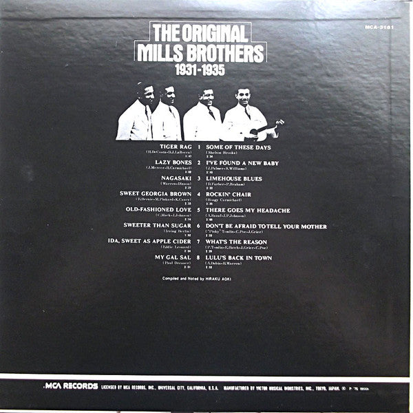 The Mills Brothers - The Original Mills Brothers　1931-1935(LP, Comp...